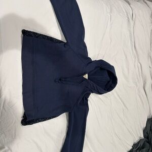 Cropped Navy Sea Hoodie size M